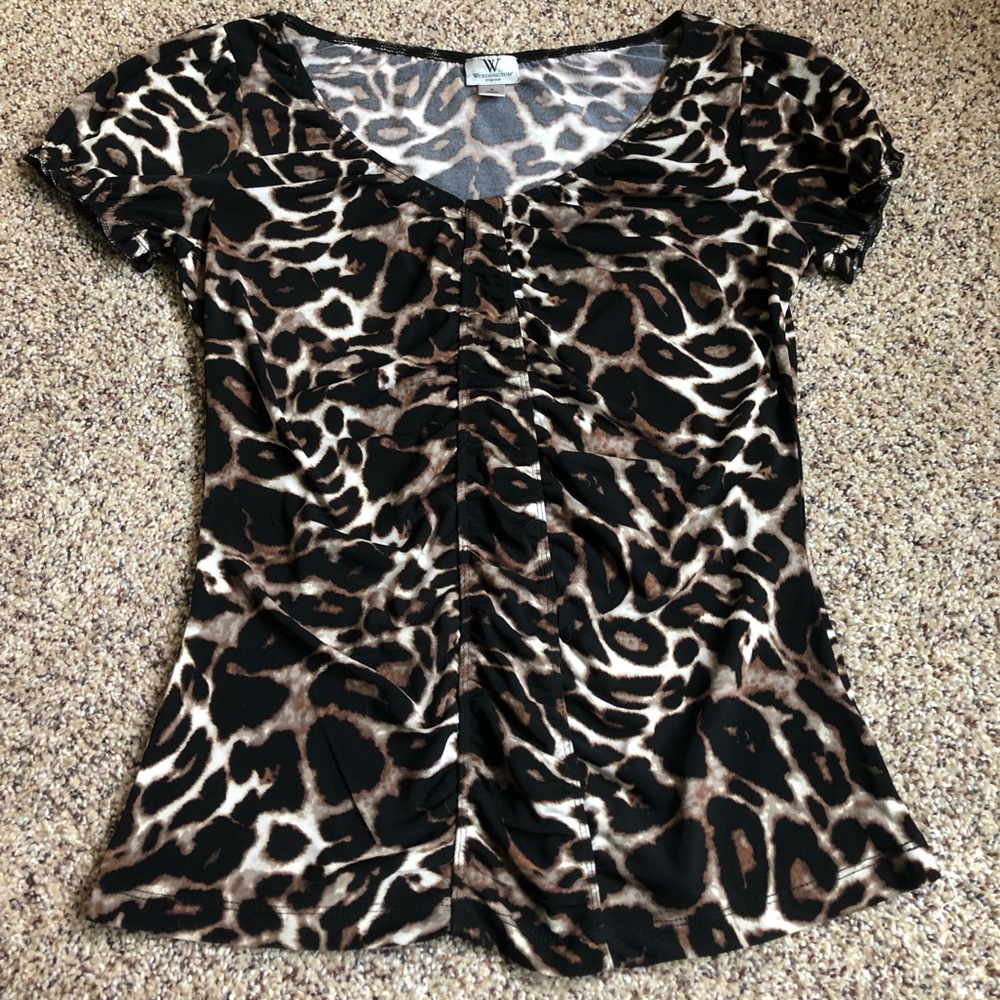 Animal Print Stretchy Blouse